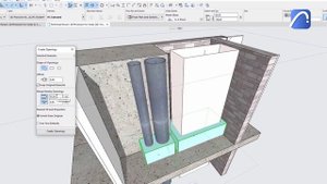 How to Work with Archicad's Built-in MEP Modeler, Polygonal Openings and MEP Labels