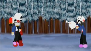 sixbones vs insanity sans (AUS Undertale battle Pivot)