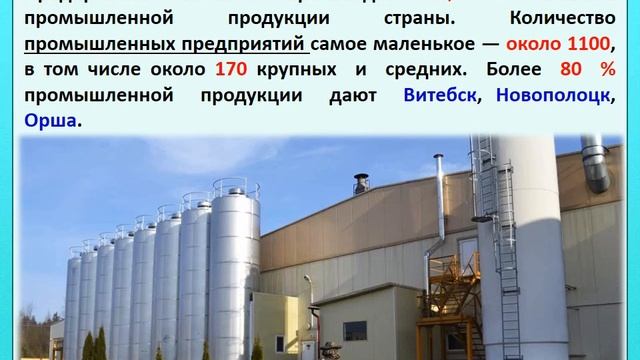 Урок по географии X класс по теме "Витебская область"