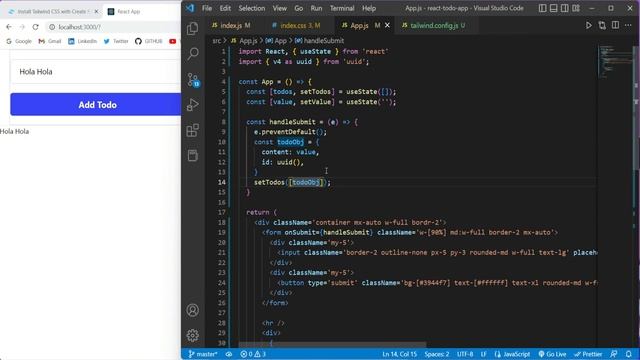 Build a Todo List App in ReactJS | ReactJS Simple Project For Beginner