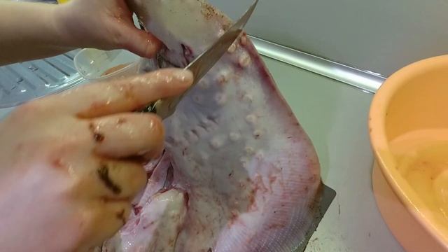 Разделка рыбы Кот(скат хвостокол) и рыбы-Лиса