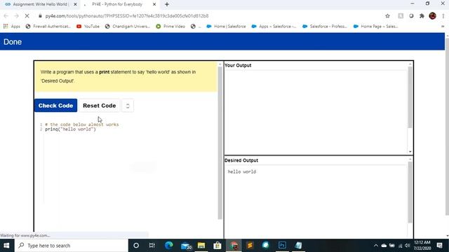 Coursera Programming for Everybody Getting Started with Python chapter 1 week3  graded external too