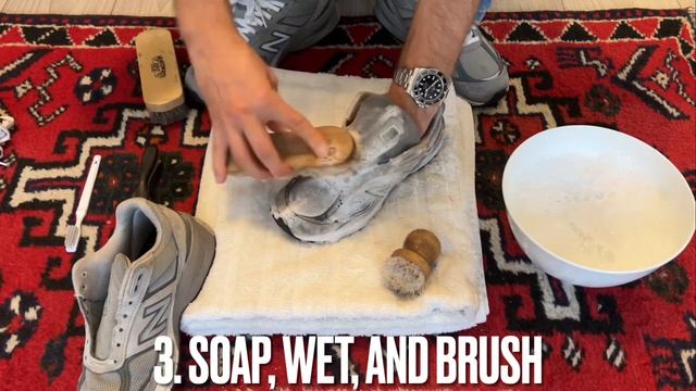 Easy Way To Clean Suede Shoes | New Balance 990 V5 смотреть онлайн