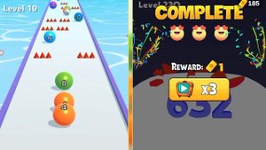 Ball Run Infinity 2048 vs Number Master Run and Merge Gameplay Walkthrough Mobile New Update Part #