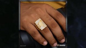 ❤ 1 Gram Gold Forming Maa with Diamond Designer Design Best Quality Ring - Style A887 ❤