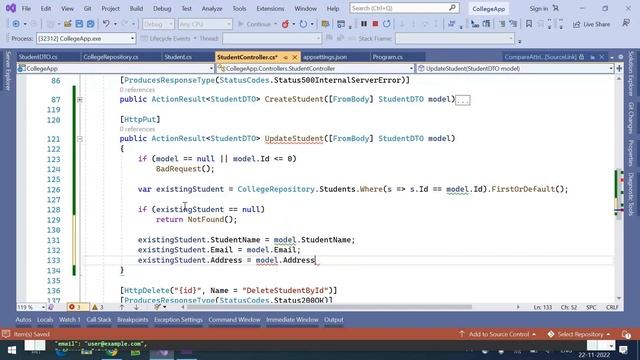 Part 18 HttpPut in Web/REST API 7.0 || Asp.Net Core Web API Tutorials C#