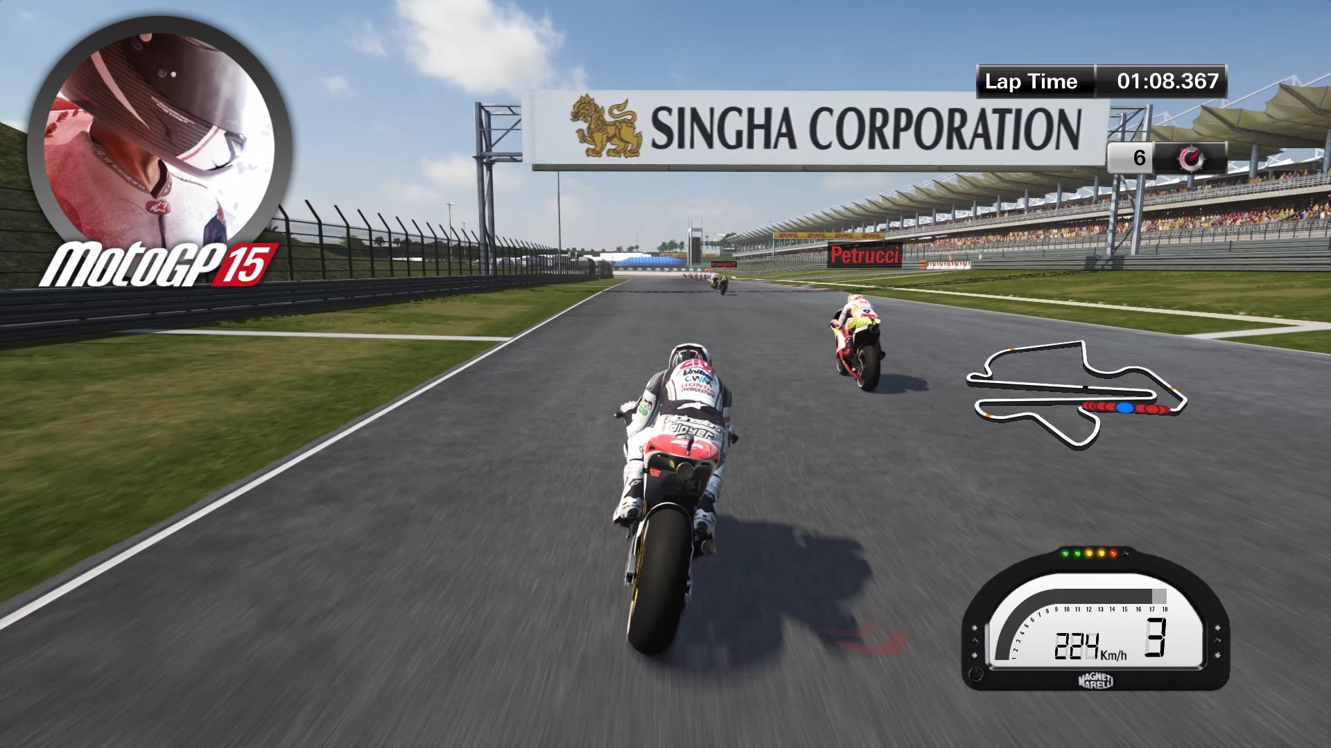 Honda #17 Режим карьеры - Kuala Lumpur | Прохождение игры MotoGP15 | Dualshock 4