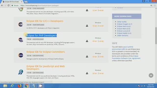 PHP Web Development Part 1 - Installing Eclipse