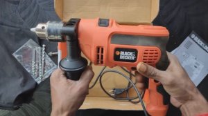 Black and Decker Hammer Drill Machine. and working