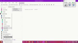 Creating Section Groups in OneNote for Windows 10