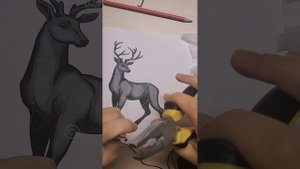 Процесс создания фигурки оленя из полимерной глины / розыгрыш