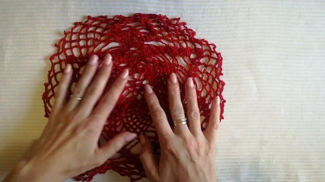 Как придать форму салфетке при помощи сахара #Видеоуроки_МаринаDesign #совет_вязание #салфетка