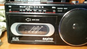 магнитола SANYO M2670F- проба работы(НАЗАД В ПРОШЛОЕ№66-2)