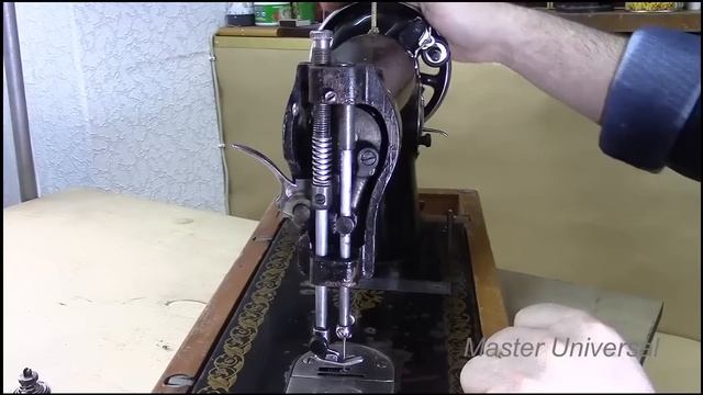 Подольская машинка. Как увеличить давление лапки на материал. Маленькие секреты механика.Видео №59. смотреть онлайн