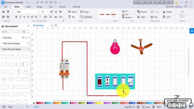 How to make electrical diagram EdrawMax