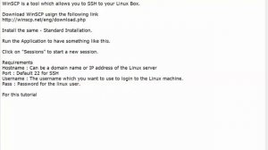 SSH to Linux using WinSCP Tool