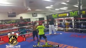 FLOYD MAYWEATHER'S YOUNG PRODIGIES SPAR: "CASH FLOW" FLOYD DIAZ WORKS ROBERT MERIWETHER