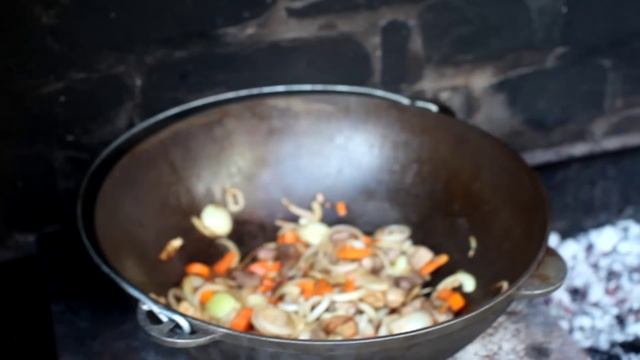 Готовим Лагман Вкусный рецепт Лагман в казане на мангале