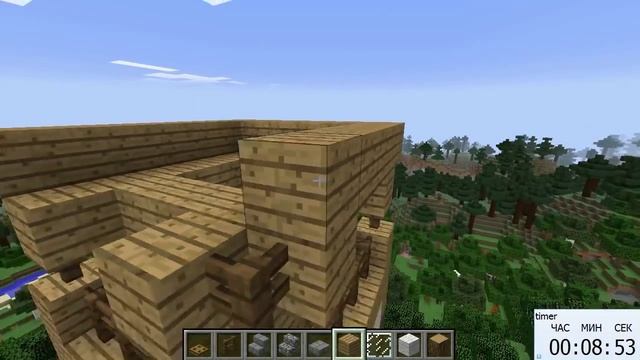 Красивая смотровая башня в майнкрафт за 20 минут - Minecraft - Майнкрафт карта