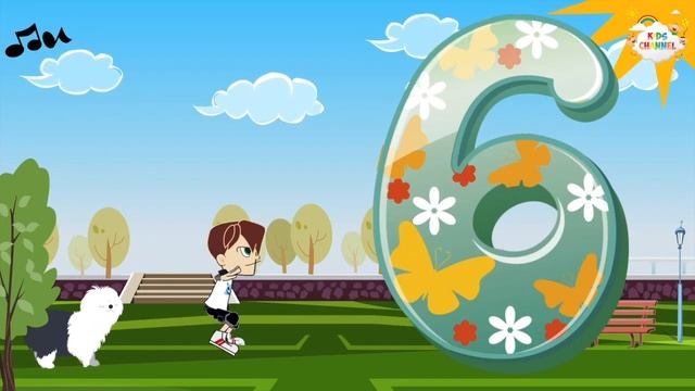 Учим цифры с собачкой. Считаем от 1 до 10. Learning Numbers.