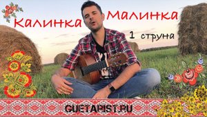 "Калинка Малинка" на 1 струне!
