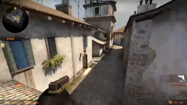 Прыжок на на беседку A plant de_inferno CS:GO смотреть онлайн