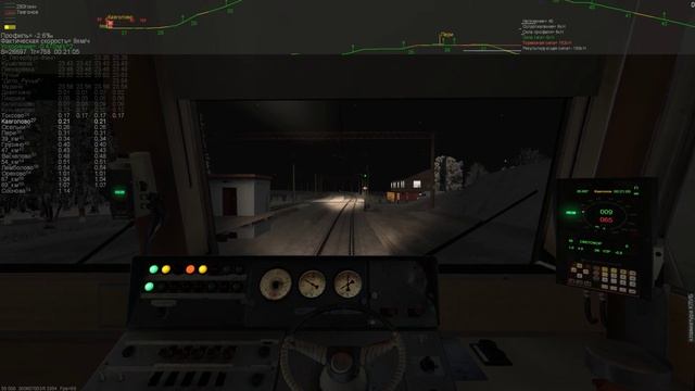ZDSimulator. Пригородный электропоезд №6575 ЭД4м сообщением СПБ Фин-Сосново по участку СПБ-Кузнечно
