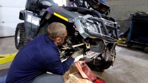 Brp outlander 800 , убираем передний привод (((