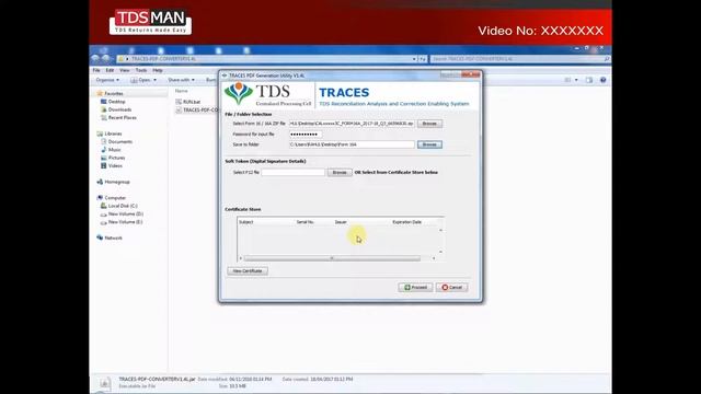 TDS Certificate in PDF through TRACES Converter смотреть онлайн