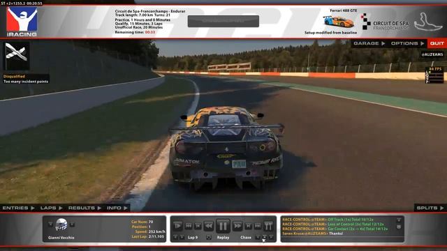 AOR Ferrari Challenge (and ford) Season 1, Round 7@Spa смотреть онлайн