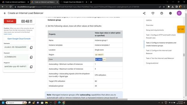 Create an Internal Load Balancer || [GSP216] || Solution