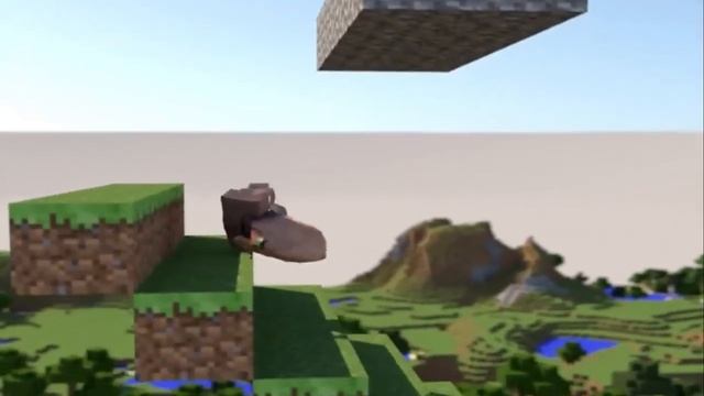 Minecraft Villager falling смотреть онлайн