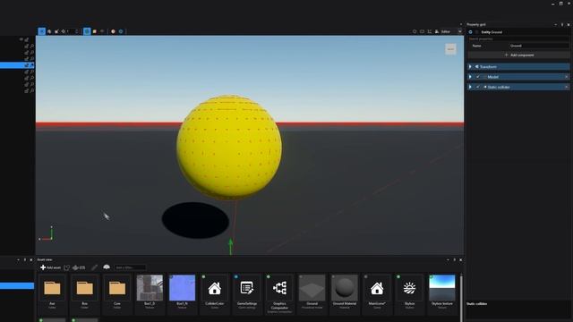 Stride editor tutorial #12 - Static colliders