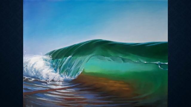 Картина маслом Волна