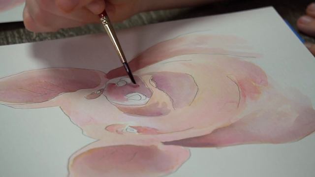 Learn to paint a Pig in Watercolor with Let's Make Art смотреть онлайн