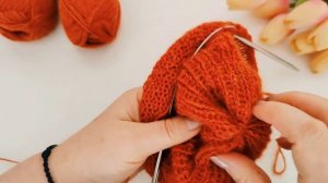 Двойная шапка. Пряжа Drops Alpaca. Связать простую и красивую внутреннюю подкладку.