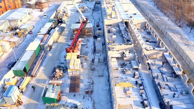 Ход строительства ЖК "Воробьевы горы PRO" 14.01.2022 смотреть онлайн