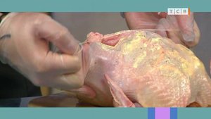 Курица, фаршированная апельсинами. Короткий рецепт