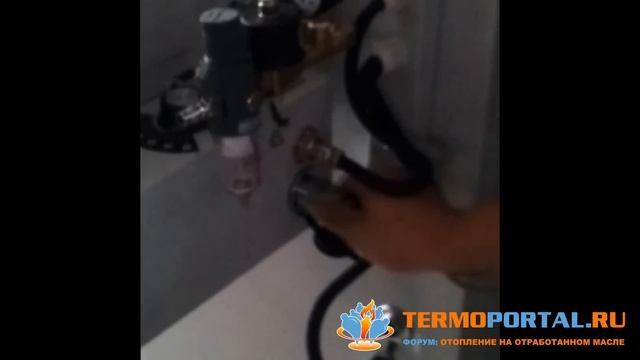 Китайский воздухонагреватель на отработанном масле