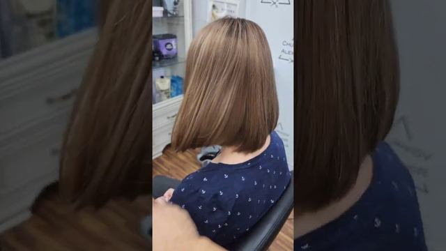 Окрашивание с мягким осветлением .До и после .#beauty #стрижки #парикмахер #окрашивание #чуриков смотреть онлайн