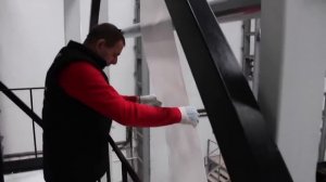Алеко 1700 - трехслойная экструзионная линия. Запуск