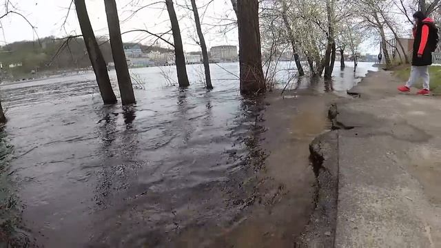 Большая вода, 2023! Нереальный разлив Днепра и Десны! Киев, Погребы, Пуховка. 17 апреля. смотреть онлайн