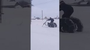 Снегоход из бензопилы урал