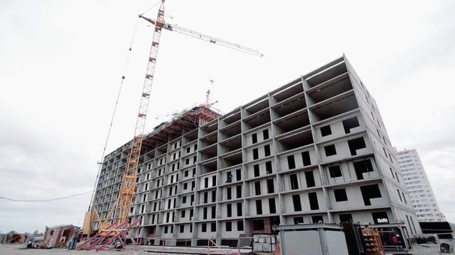 Ход строительства ЖК "Радуга Сибири" июнь смотреть онлайн