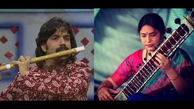Vidushi Anupama Bhagwat (sitar) & Pandit V. K. Raman (flute) - Raga Lathangi смотреть онлайн