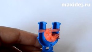 Тыква из резинок на рогатке | Rainbow Loom Pumpkin Charms - Halloween