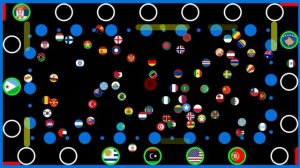 Musical Chairs ~200 countries marble race #38~  in Algodoo | Marble Factory