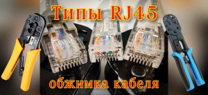 Обжимка RJ-45 | Виды RJ-45 | Разделка кабеля под RJ-45