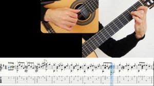 Tea for two, Guitar lesson, sheet and Tab
