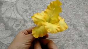 Мастер класс Гладиолус из зефирного фоамирана.